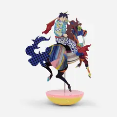 Tomokazu Matsuyama, Natural Shell Pride, 2022, wood and mixed media sculpture