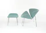 Pierre Paulin, Petal chair and ottoman