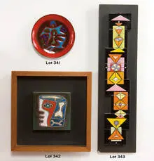 Ellamarie Woolley, Enamel plaque, Executed c. 1965