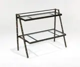 Jacques Adnet, Console, c. 1950, Leather wrapped brass