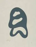 Jean Arp, Soleil Recercle, 1966, Woodcut