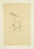 Max Ernst, Oiseau Mere, 1972, Aquatint (black and pink)