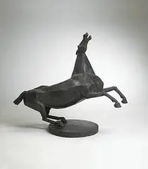 Leo Steppat, Rearing Stallion, 1957, forged iron