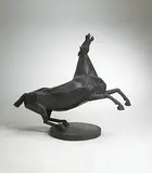 Leo Steppat, Rearing Stallion, 1957, forged iron