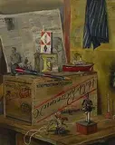 Louis Bouché, Playthings, 1956, oil on canvas