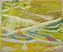 Wallace Putnam, Three-Edge of the Ocean, 1974, oil on canvas