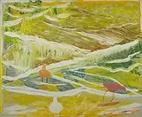 Wallace Putnam, Three-Edge of the Ocean, 1974, oil on canvas