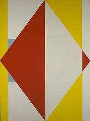 S. Edelbaum, untitled (triptych), 1968, oil on linen