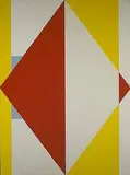 S. Edelbaum, untitled (triptych), 1968, oil on linen
