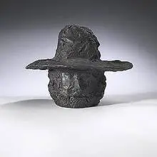 Dutch Artist by Leonard Baskin, 1963, bronze, sold Jun 2003