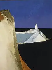 Hamilton Fraser, Seascape with Cliffs, oil on canvas