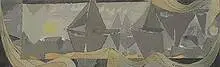 Lee Gatch, The Classic, 1956, oil on canvasboard