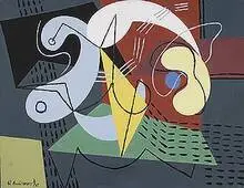 Charles Biederman, #32, 1935, oil on linen