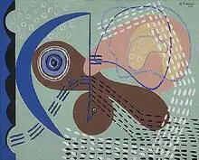 Charles Biederman, #39, 1935, oil on linen
