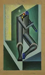 Fortunato Depero, Ballerina, 1917, oil on canvas