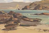 Rockport, Cushendun by A.R.H.A. Maurice Canning Wilks R.U.A., sold Jul 2020