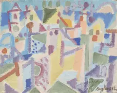 Eduard Bargheer, Forio II, 1962, Öl auf Leinwand