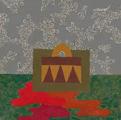 Alexis Akrithakis, Ohne Titel, 1971, Öl auf Leinwand