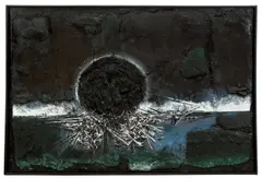 Jaroslav Serpan, Goorjikrubzm, 1964, Mischtechnik auf Leinwand