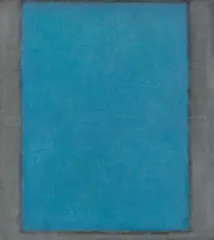 Bernd Berner, flächenraum, 1961, Öl auf Leinwand, mit Künstlerleiste