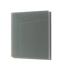 Gerhard Richter, Grauer Spiegel, 2021, Emaillefarbe hinter Glas, einbrennlackiert und vorderseitig graviert