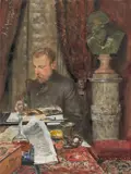 Franz Skarbina, Selbstbildnis im Atelier
