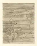 Paul Klee, Rechnender Greis, 1929, Radierung auf Japan