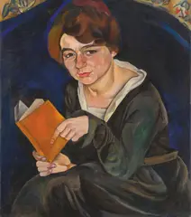 Lilia Busse, Lesende, 1925, Öl auf Leinwand