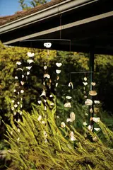Otto Natzler, Mobile, 1969, Hand strung mobile created from shells collected by Natzler