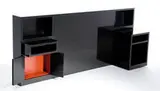 Paul Laszlo, Headboard with separate end table, Custom c. 1954