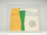 Robert Rauschenberg, Vale State (Pages and Fuses) (RR73-640A), 1977, Handmade paper, pigment, screen print tissue laminated to paper pulp