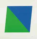 Blue/Green (EK70-336) by Ellsworth Kelly, 1970, Color lithograph, sold Oct 2007