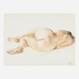 Desnudo Recostado de Espaldas by Francisco Zúñiga, sold Nov 2019
