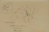 Buckminster Fuller, drawings, set of five, 1963, pencil on paper