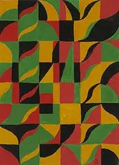 untitled (abstraction) by Hilaire Hiler, c. 1940, gouache on paper, sold Jun 2003