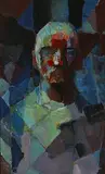 Earl Kerkam, Self-portrait #2, 1955, oil on board