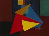 Lee Gatch, untitled, 1960, oil on panel