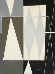 Robert Bruce Tague, 1950 Revisited, H7, 1970, oil on canvas with collaged elements