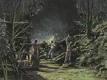 John Hull, The Brotherhood, 1982, acrylic on canvas