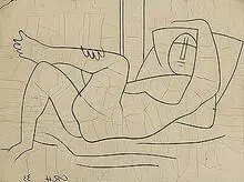 Carl Holty, untitled print blocks, set of five, 1933, linoleum laid down on wood