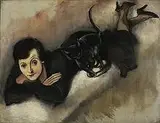 Georges Schreiber, Woman and Cat