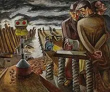 Leon Bibel, Dead End, 1938, oil on canvas