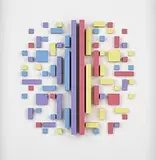 Eli Bornstein, Structurist Relief No. 31-II, 1963, enamel on plexiglass and aluminum