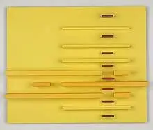 David Barr, Relief Construction No. 35, 1968, lacquered wood