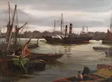 Ra Rws Charles Napier Hemy, On the Tyne, oil on canvas