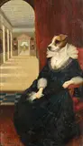 Thierry Poncelet, Jack Russell, oil on panel