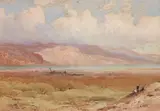 Henry Andrew Harper, Dead Sea, watercolour