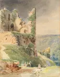 Nicholas Chevalier, Knaresborough and Knaresborough castle; a pair