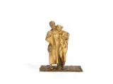 Bruno Zach, cold-painted and patinated bronze figural group
