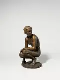 Hockende by Fritz Klimsch, 1926, Bronze mit goldbrauner Patina, sold Dec 2020
